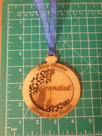 Personolised memory bauble, grandad, grandma, dad, mum, brother, sister, uncle, aunty. Bespoke.