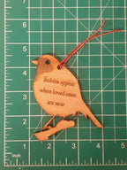 Robin memory bauble. Remembering loved ones this Christmas. Lovely xmas gift!