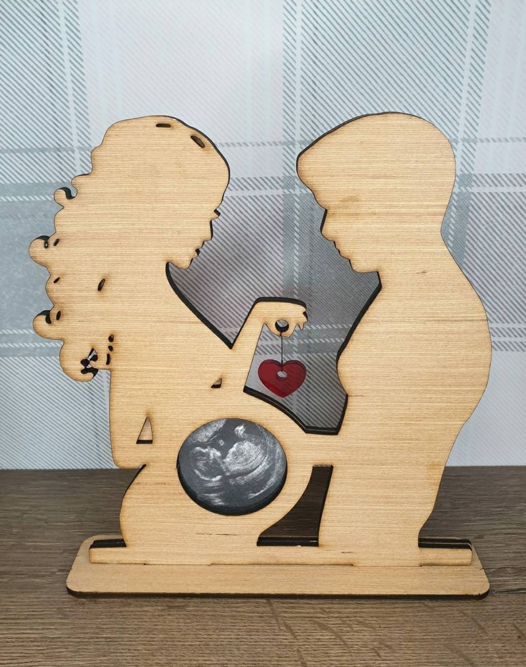 Stunning silhouette ultrasound photo frame! Same sex couples included! Baby scan picture frame. New baby. Baby shower gift. Christening.