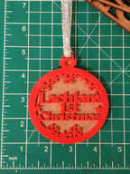 Babys 1st Christmas personolised bauble, acrylic or wood, made to order. Lovely Christmas gift!