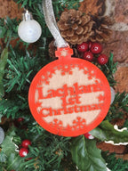 Babys 1st Christmas personolised bauble, acrylic or wood, made to order. Lovely Christmas gift!