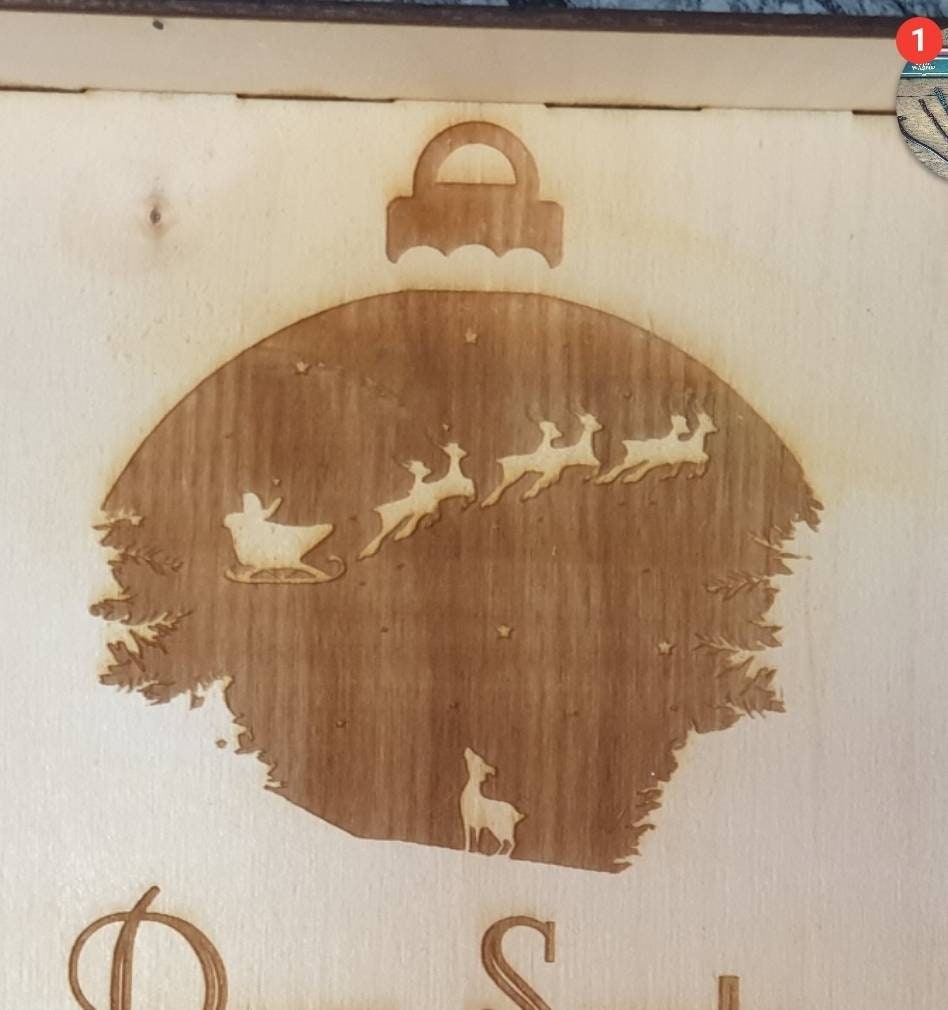 Personolised Christmas eve tray for Santa and Rudolf. Keepsake. Bespoke. Xmas. Santa. Tradition.