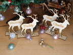 Reindeer, deer, stag place card, place name, table decoration, personalised, bespoke, family, wedding table? Party? Reception?