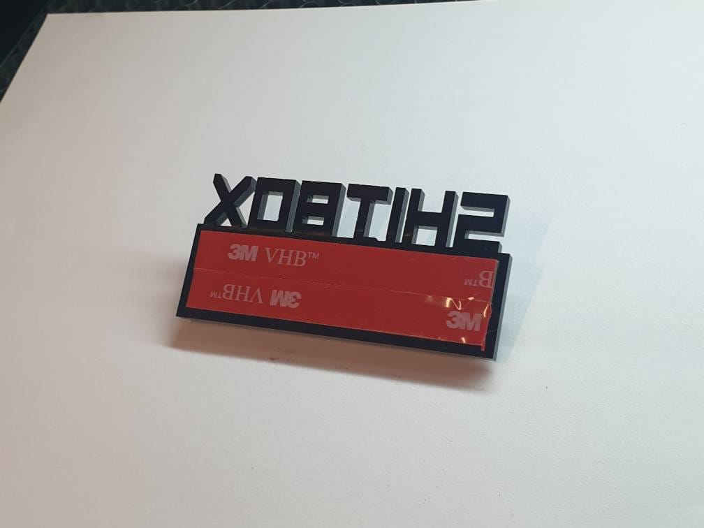 High Quality shitbox edition badge! High gloss acrylic! Weatherproof!