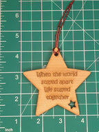 Covid 19 lockdown remembrance bauble. Mark a moment in history. Great Christmas gift.