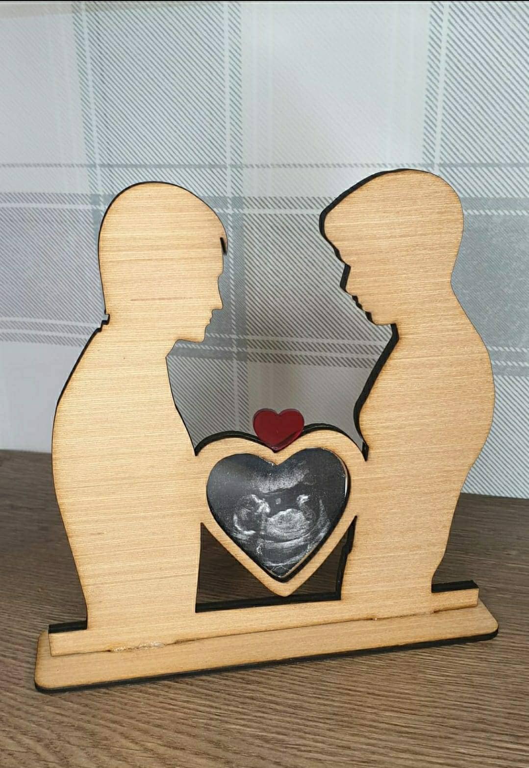 Stunning silhouette ultrasound photo frame! Same sex couples included! Baby scan picture frame. New baby. Baby shower gift. Christening.