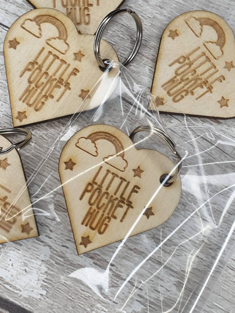 Pocket hug key chain! Send to family and friends during lockdown! Gift!