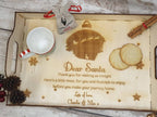 Personolised Christmas eve tray for Santa and Rudolf. Keepsake. Bespoke. Xmas. Santa. Tradition.