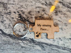 Jigsaw puzzle, missing piece keychain for loved one! Boyfriend, girlfriend gift, wife, fiance wedding gift, valentines day, anniversary gift