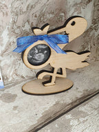 Ultrasound photo frame, scan picture. Mr Stork, new baby, cute, boy or girl, christening gift, gender reveal.