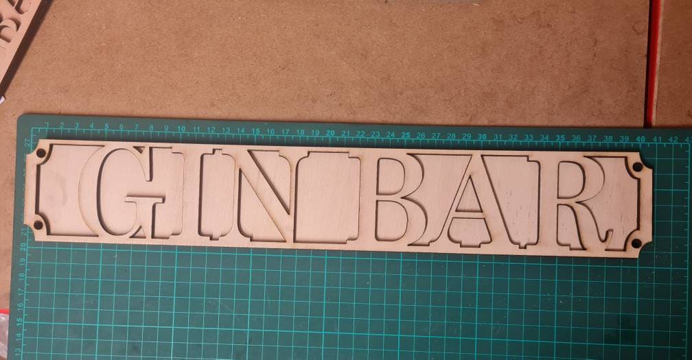 Large Gin Bar sign! Perfect gift for the gin lover! Kitchen, dining room. Great gift!