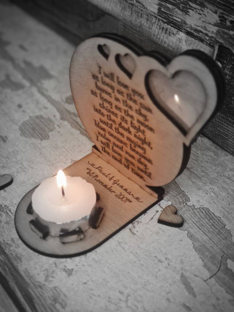 Personolised candle display photo frame! Valentines day, Christmas gift, birthday, anniversary, fathers day, mothers day, wedding gift.