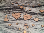 Personolised interlocking heart puzzle pieces x2 keychains, valentines, birthday, anniversary, wedding, friends, Christmas gift.