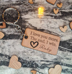 Funny personalised keychain, valentines, birthday, anniversary, wedding, fathers day, new baby, friends, Christmas gift