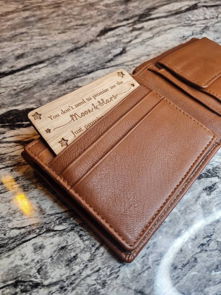Wallet, purse card, perfect gift for loved one, great for valentines day, birthday, anniversary, any occasion! Love reminder!