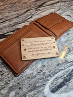 Wallet, purse card, perfect gift for loved one, great for valentines day, birthday, anniversary, any occasion! Love reminder!