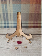 Personolised Heartbeat valentines Post Card including stand, birthday, anniversary, wedding, mothers day, new baby, friends, greetings