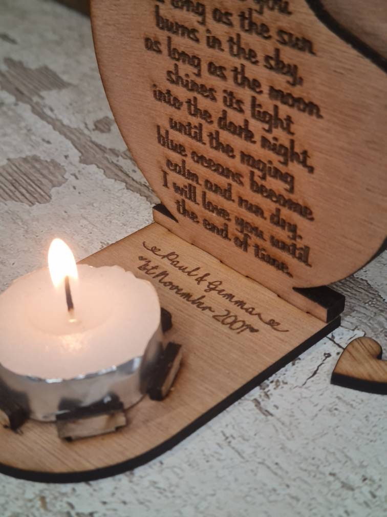 Personolised candle display photo frame! Valentines day, Christmas gift, birthday, anniversary, fathers day, mothers day, wedding gift.