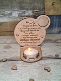 Personalised remembrance candle frame with poem, lovely gift to remember loved ones who have passed. Bereavement