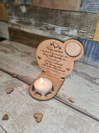 Personalised remembrance candle frame with poem, lovely gift to remember loved ones who have passed. Bereavement
