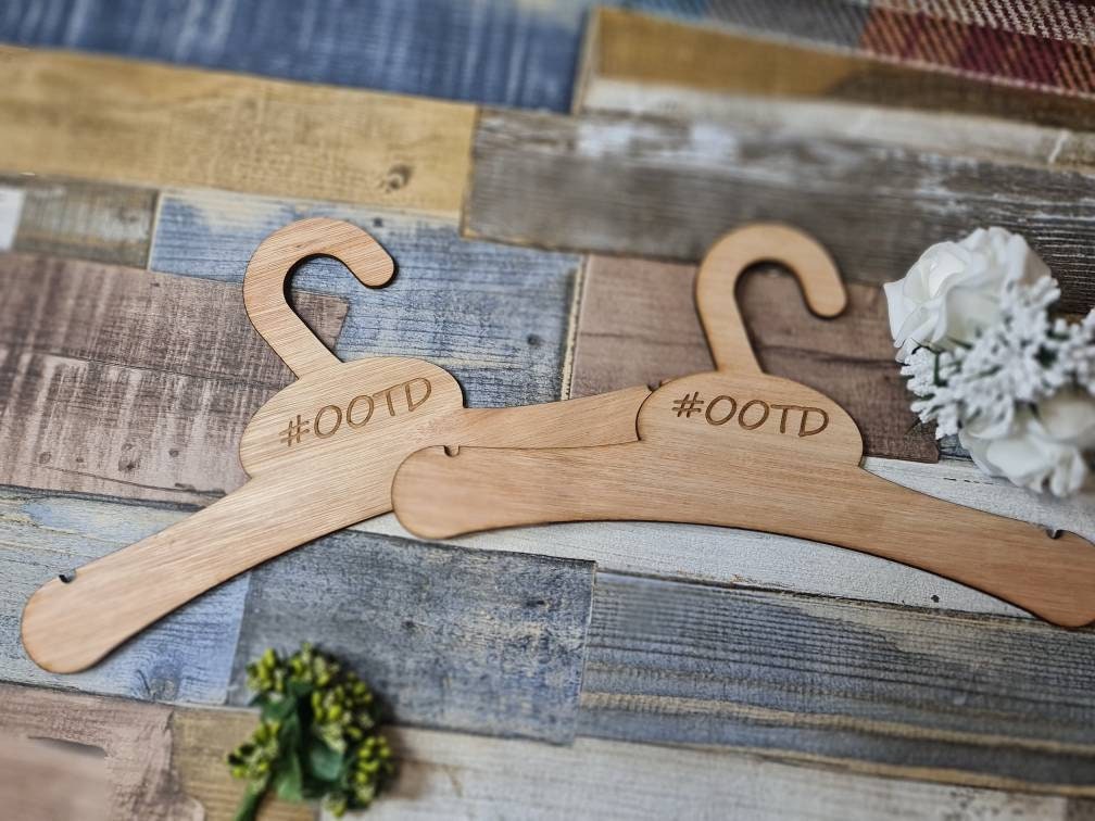 Infant and baby outfit of the day hangers x 2! #OOTD, blog, flatlay, prop, coat hanger, clothes, photography