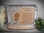 Personalised mothers day frame with choice of verse! Mirrored front. Mum, nan, nanny, grandma, beautiful gift