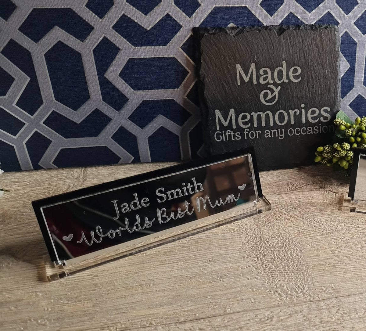 Custom, Personalised Engraved Desk Name Plate, Novelty, Funny Desk Sign, Boss Gift, Office fun, Your own words.