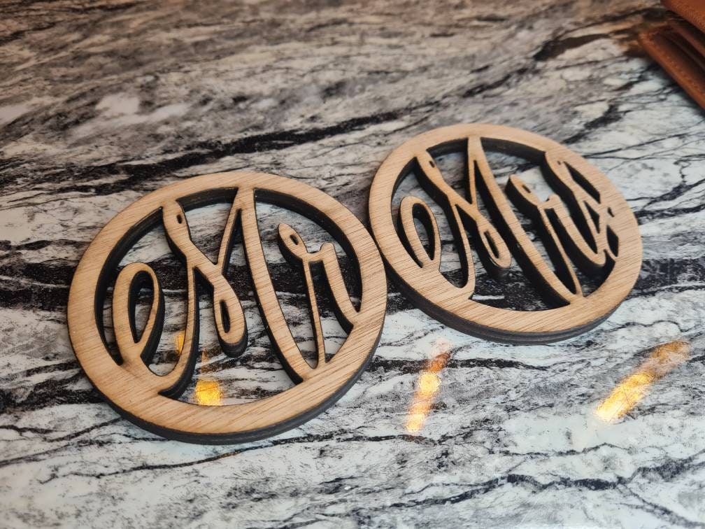 X 2 Mr and Mrs drinks coasters, options depending on orientation, male and male, female and female Great gift, wedding, engagement, 1st home