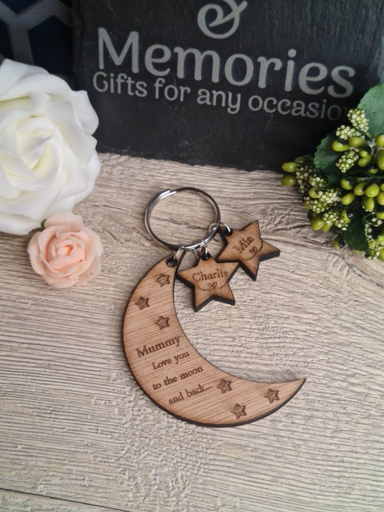 personalised keychain, named stars, valentines, birthday, anniversary, mothers day, fathers day, new baby, friends, Christmas gift