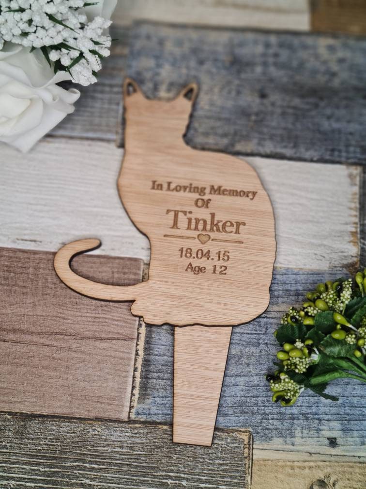 Pet memorial grave markers, garden shrine, Rabbit, Bunny, hamster, dog, cat, bird, budgie, puppy, personalised.