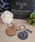 Funny personalised keychain, valentines, birthday, anniversary, wedding, fathers day, new baby, friends, Christmas gift