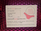 Pantie Sniff prank! Sent direct to victims door! Panty knicker smelling, embarrassing prank to send to friend, partner, family or colleague!