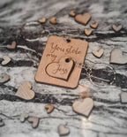 You stole my heart personolised keychain x2, valentines, birthday, anniversary, wedding, fathers day, new baby, friends, Christmas gift