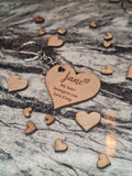 Personolised my heart belongs to you keychain, valentines, birthday, anniversary, wedding, fathers day, new baby, friends, Christmas gift
