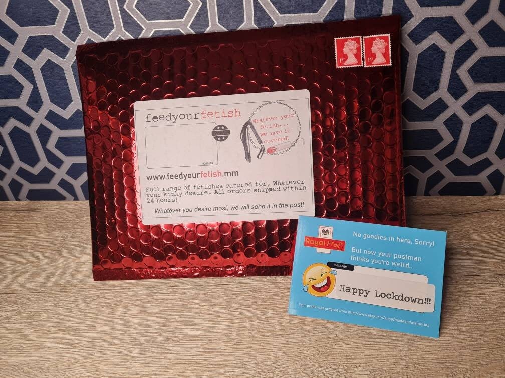 Feed your fetish prank! Sent direct to victims door! fetish, embarrassing prank to send to friend, partner, family or colleague!