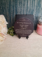 personalised memorial grave marker, memorial slate, indoor or outdoor, remembering your loved ones, Dad, Mum, Aunty, Uncle, Grandma, grandad