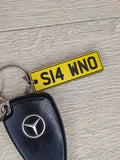 personalised registration style key ring - key chain - great gift for new driver - new car - fathers day - birthday - add your own wording