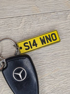 personalised registration style key ring - key chain - great gift for new driver - new car - fathers day - birthday - add your own wording