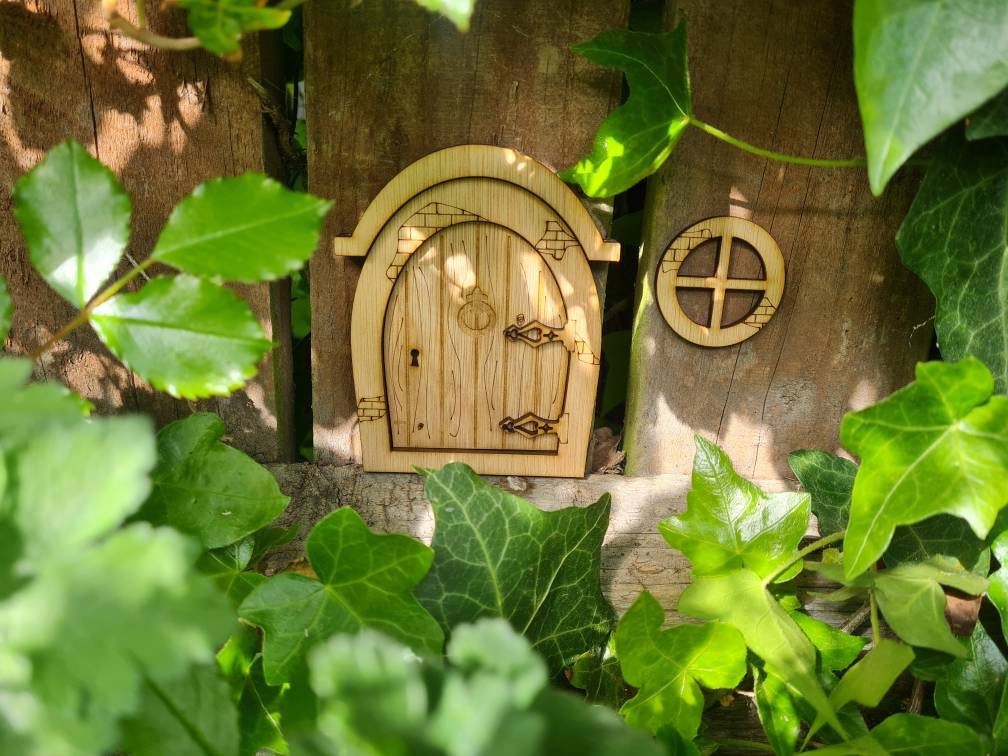 Fairy door kit - Build yourself - fairy house - garden - patio - magical - great gift for kids - summer - decoration
