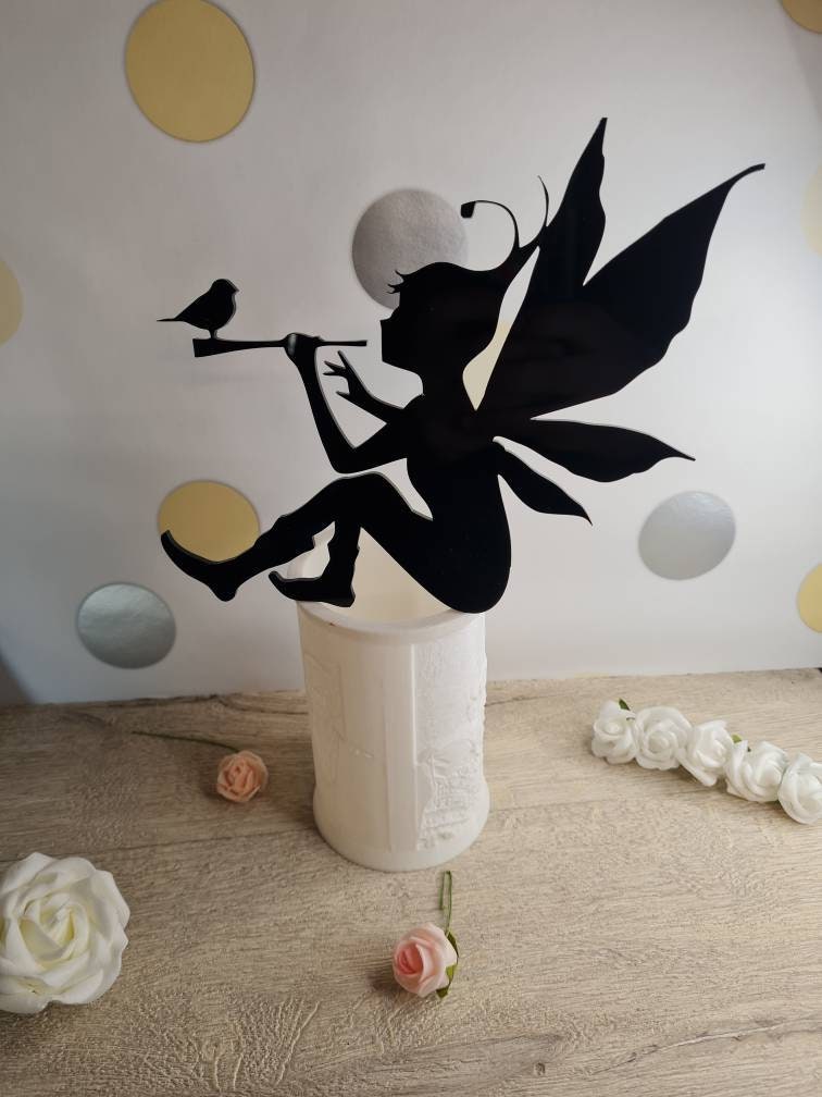 Fence Top Pixie Piper - Fairy - fairy house - garden - patio - magical - great gift for kids - summer - decoration - garden bar - bbq home