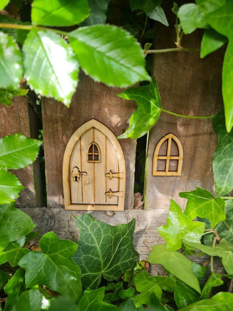 Fairy door kit - Build yourself - fairy house - garden - patio - magical - great gift for kids - summer - decoration