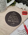 Personalised teacher coaster - display ornament - thank your teacher - gift from child - end of term - unique, bespoke gift - beautiful item
