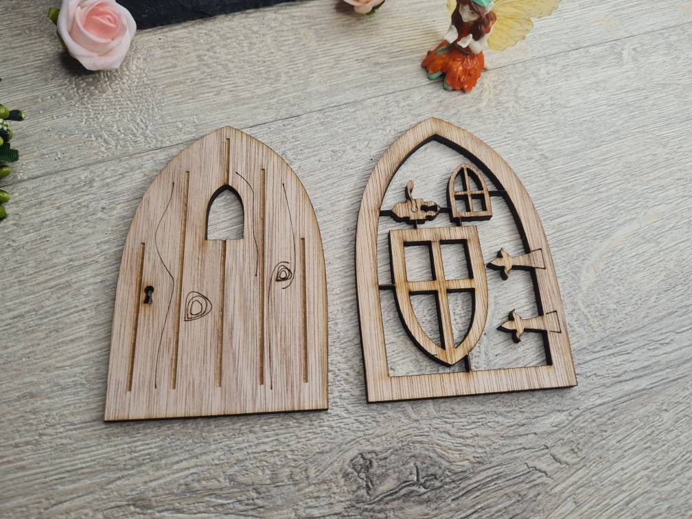 Fairy door kit - Build yourself - fairy house - garden - patio - magical - great gift for kids - summer - decoration