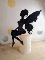 Fence Top Sitting Fairy - Pixie - fairy house - garden - patio - magical - great gift for kids - summer - decoration - bbq - garden bar home
