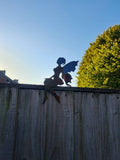Fence Top Sitting Fairy - Pixie - fairy house - garden - patio - magical - great gift for kids - summer - decoration - bbq - garden bar home