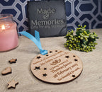 Beautiful Personalised Baby memorial Bauble ornament, lovely item to remember a lost child. Beautiful gift, for anniversary of death? memory