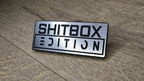 Shitbox Edition fun novelty auto badge! Perfect and long lasting for all weather. Car - Van - Truck - Caravan - RV - Camper - Bike - Scooter