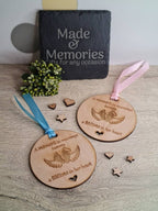 Beautiful Baby memorial bauble hanging ornament, lovely item to remember a lost child. Beautiful gift, for anniversary of death? memory