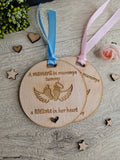 Beautiful Baby memorial bauble hanging ornament, lovely item to remember a lost child. Beautiful gift, for anniversary of death? memory