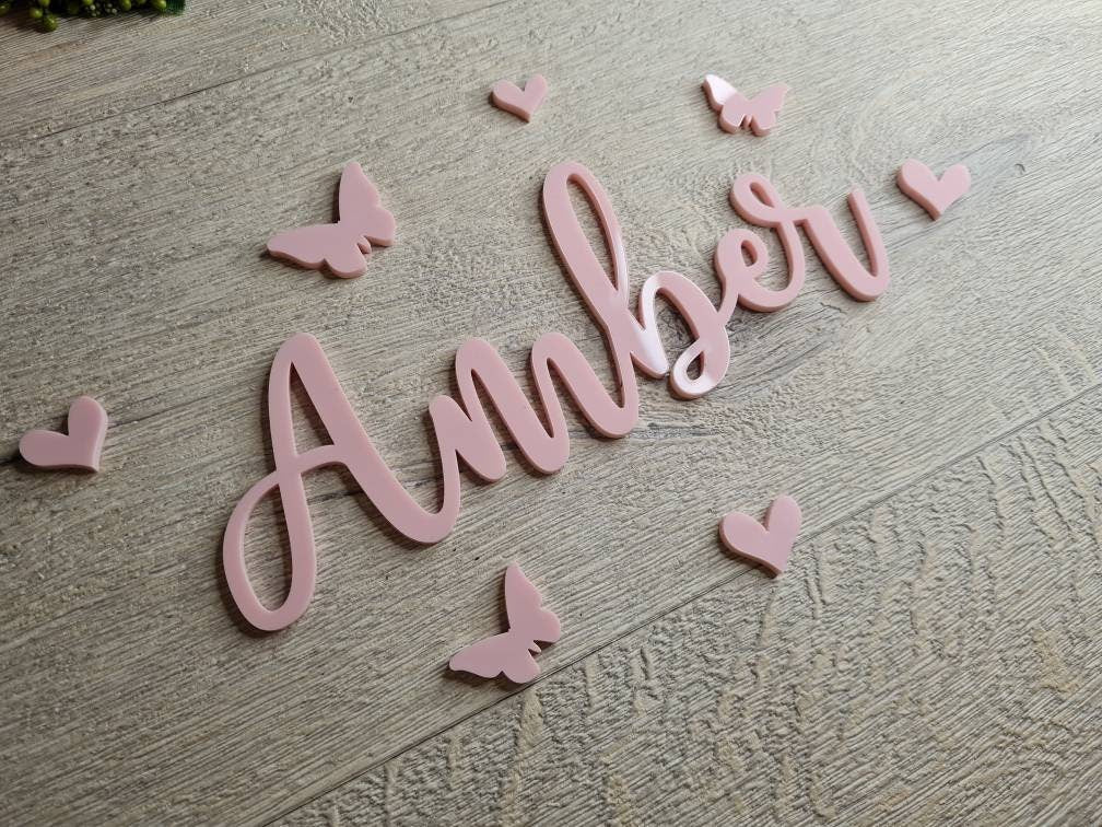 Personalised door name sign - toybox sign - perfect for nursery - bedroom - children - choice of colour - home decoration - wall decor